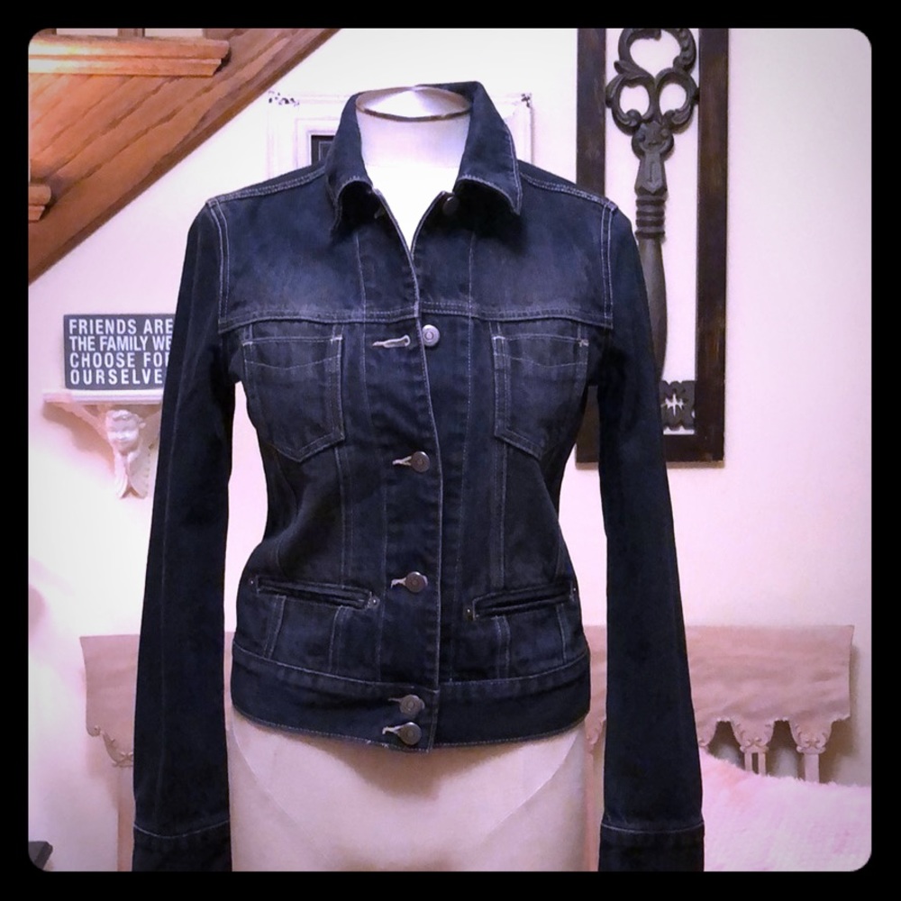 Halogen Dark Denim Jacket